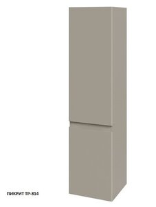 Изображение товара Пенал Caprigo Forte 35 см подвесной серый из МДФ с стеклянными полками