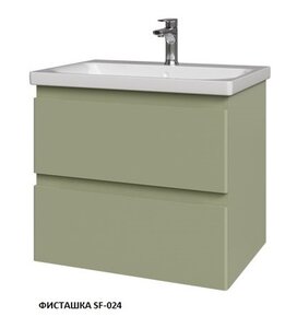 Изображение товара Тумба под раковину Caprigo Forte 65 см подвесная, зеленый (фисташка SF-024), 36110-SF-024