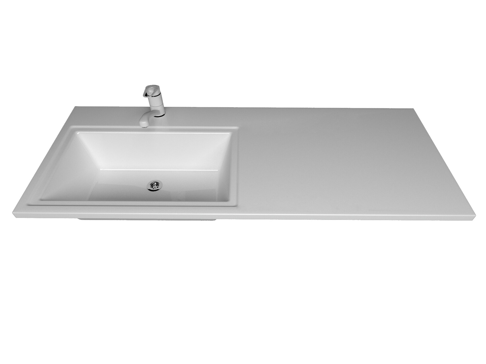 Изображение товара Раковина Style Line Estetus Даллас 120 см угловая с левым или правым крылом белая