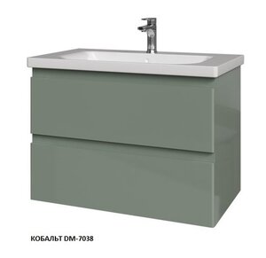 Изображение товара Тумба под раковину Caprigo Forte 80 см подвесная, серый (кобальт DM-7038), 36112-DM-7038