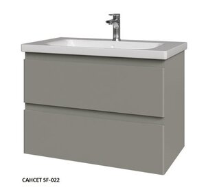 Изображение товара Тумба под раковину Caprigo Forte 80 см подвесная, серый (сансет SF-022), 36112-SF-022 (УК056522)