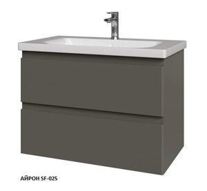Изображение товара Тумба под раковину Caprigo Forte 80 см подвесная, серый (айрон SF-025), 36112-SF-025 (УК056523)