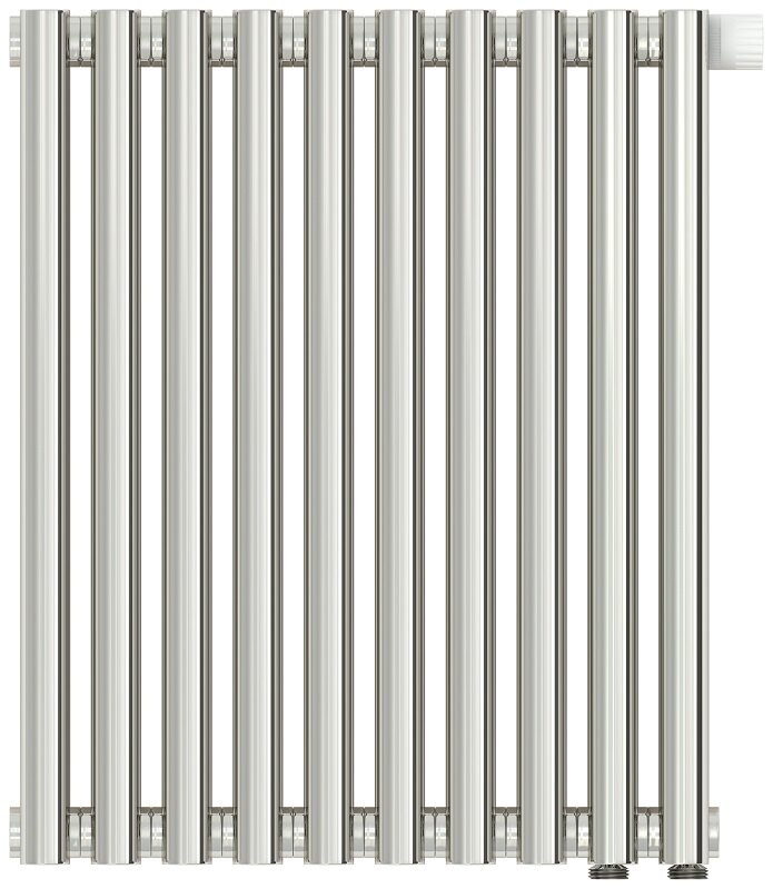 Изображение товара Радиатор стальной трубчатый Сунержа Эстет-00 EU50, ширина 45 см, высота 50 см, 10 секций, нижнее подключение левое EU50/правое EU50, хром, 00-0322-5010