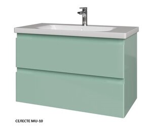 Изображение товара Тумба под раковину Caprigo Forte 90 см подвесная, зеленый (селесте MU-10), 36113-MU-10