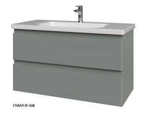 Изображение товара Тумба под раковину Caprigo Forte 100 см подвесная, серый (стилл SF-028), 36114-SF-028