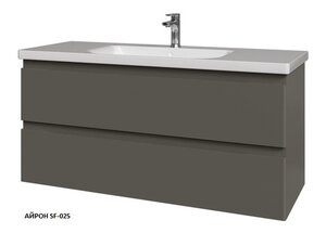 Изображение товара Тумба под раковину Caprigo Forte 120 см подвесная, серый (айрон SF-025), 36116-SF-025 (УК056528)