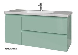 Изображение товара Тумба под раковину Caprigo Forte 120 см подвесная зеленая