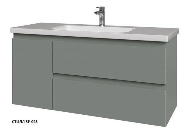 Изображение товара Тумба под раковину Caprigo Forte 120 см подвесная серый сабо