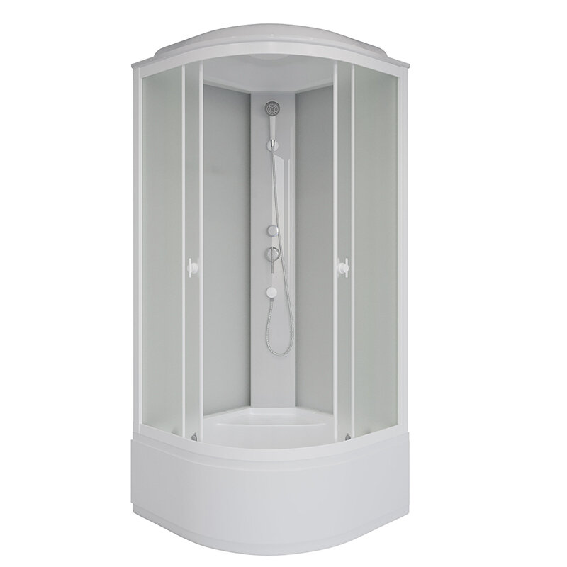 Изображение товара Душевая кабина Niagara Promo 100x100 с высоким поддоном и матовым стеклом