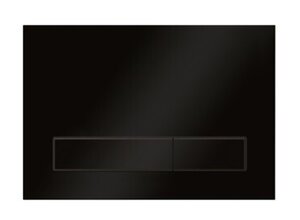 Изображение товара Клавиша смыва Elsen E08, кнопки прямоугольные, черный матовый, E08.blackmatt