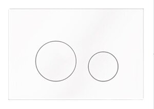 Изображение товара Клавиша смыва Elsen E11 белый двойной механизм механическая пневматическая электронная