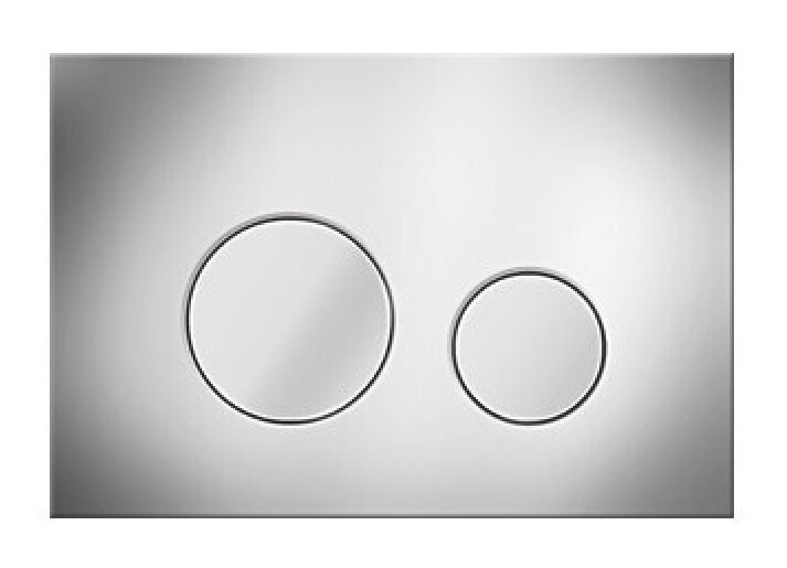 Изображение товара Клавиша смыва Elsen E11 хром механическая двухрежимный слив 22x1.3x15 см