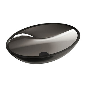 Изображение товара Раковина Vincea, 50 х 35 см, накладная, прозрачная, цвет черный, VBS-6T11B