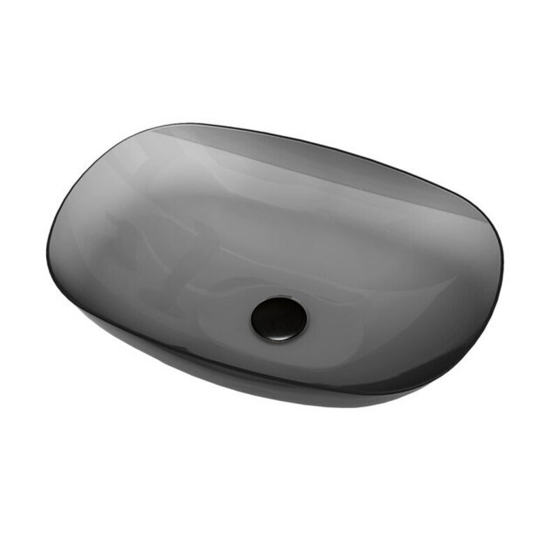 Изображение товара Раковина Vincea 54х36 см накладная черная овальная Italy