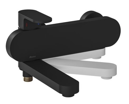 Изображение товара Смеситель Ravak Chrome X070431 CR 022.20BL для ванны, черный матовый