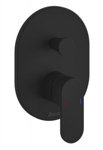 Изображение товара Смеситель Ravak Chrome X070433 CR 065.20BL для ванны и душа, черный матовый