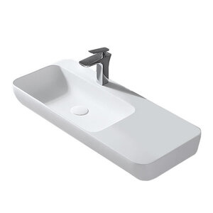 Изображение товара Раковина Vincea, 90 x 40 см, подвесная, искусственный камень, цвет белый матовый, VWB-6S590MW