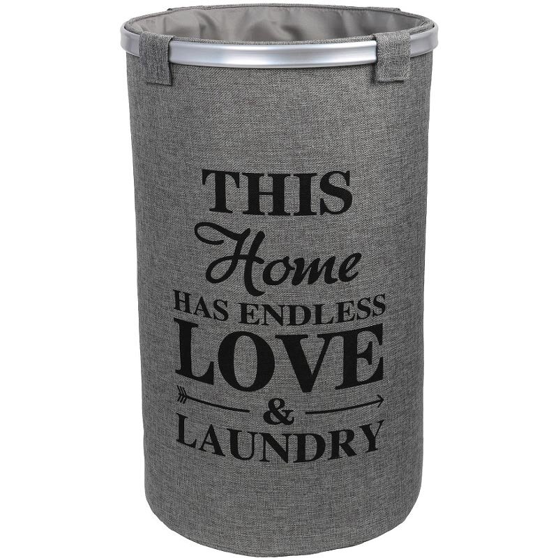 Изображение товара Корзина для белья Fixsen Eco Style 80 л FX-1031A серого цвета