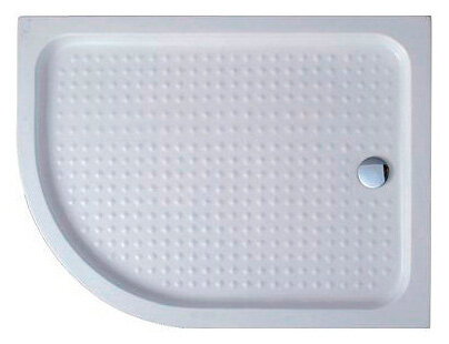 Изображение товара Поддон акриловый Cezares TRAY-A-RH-120/80-550-15-W без сифона, асимметричный, радиальный