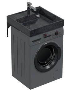 Изображение товара Раковина Санта Юпитер 900141 60x60 см над стиральной машиной с кронштейнами