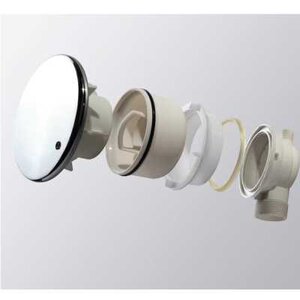 Изображение товара Сифон для поддона Cezares CZR-01-90 хром