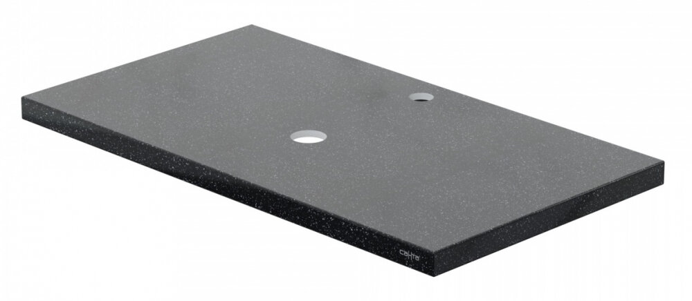 Изображение товара Столешница Санта 80.5 x 45 см из искусственного мрамора, млечный путь