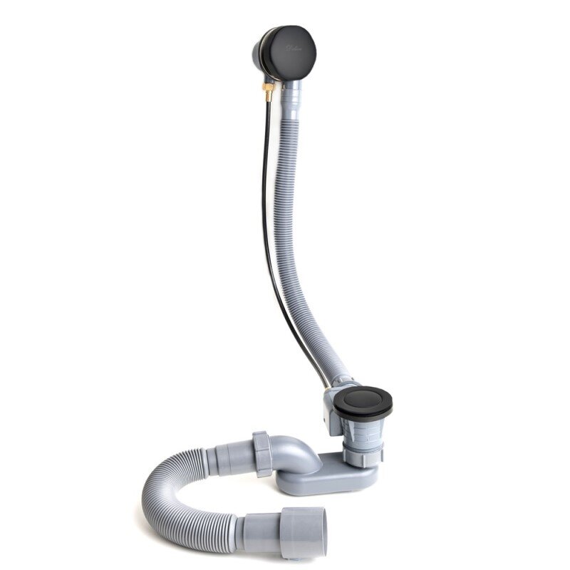 Изображение товара Слив-перелив полуавтомат Delice черный матовый DLR000008 универсальный для ванны