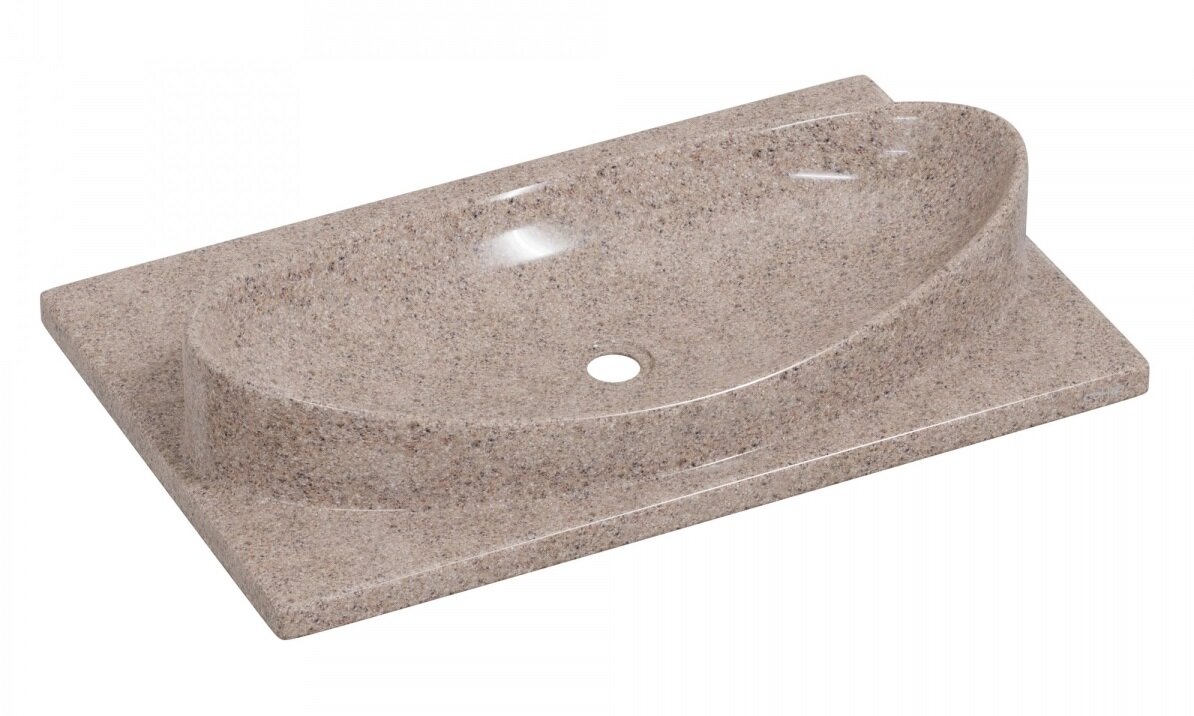 Изображение товара Раковина Санта Вега 70 см из литого мрамора речной песок