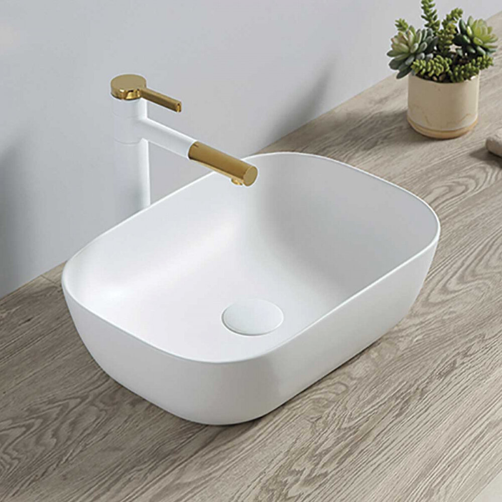 Изображение товара Раковина Vincea, 50 х 40 см, накладная, цвет белый, VBS-101 Изображение товара Раковина Vincea, 50 х 40 см, накладная, цвет белый, VBS-101