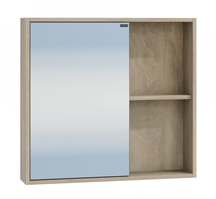 Изображение товара Зеркальный шкаф СаНта Прима 700351, 70 см, цвет дуб светлый