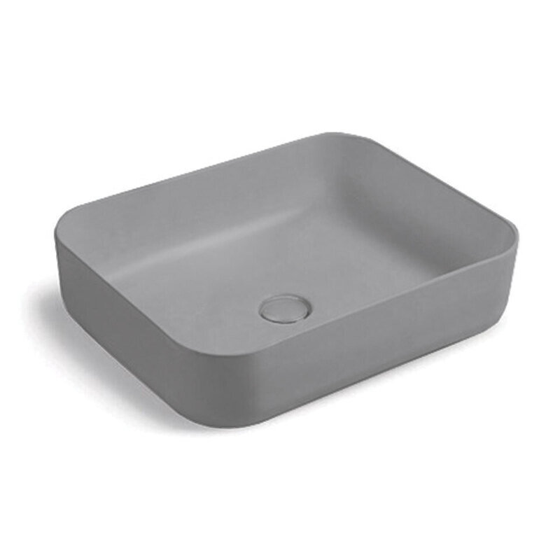 Изображение товара Раковина Vincea, 50 х 41 см, накладная, цвет серый матовый, VBS-105MG