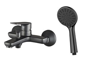 Изображение товара Смеситель для ванны и душа Esko Delhi DL 54 GRF графит металлический