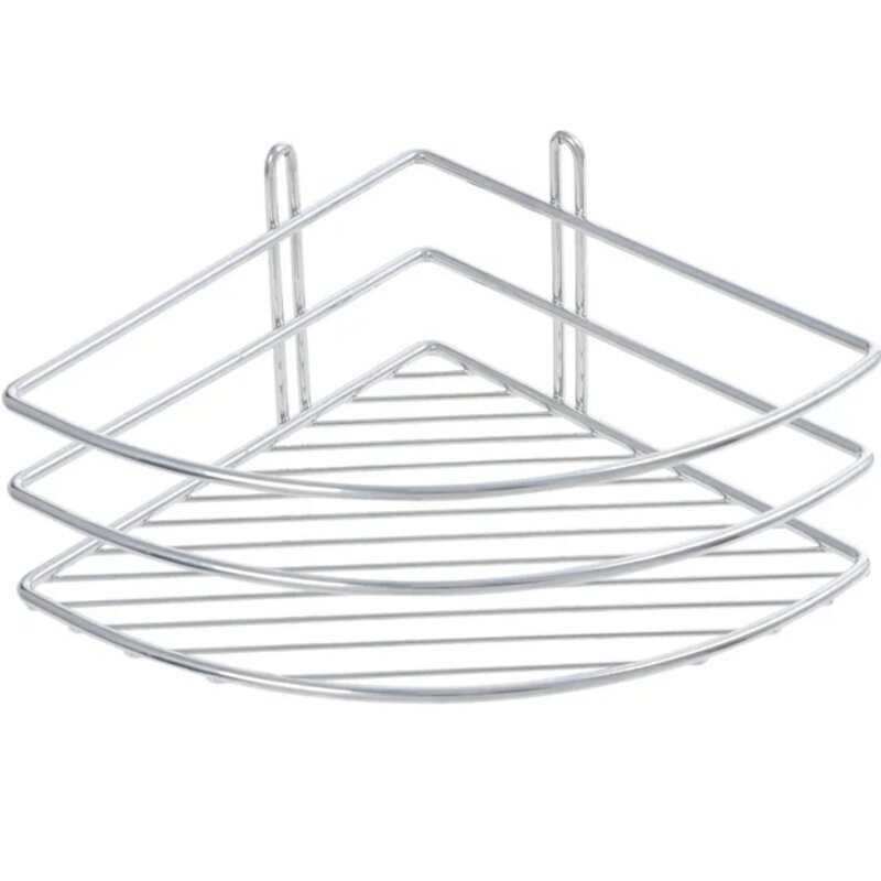 Изображение товара Угловая полка Fixsen из нержавеющей стали хром с одним ярусом