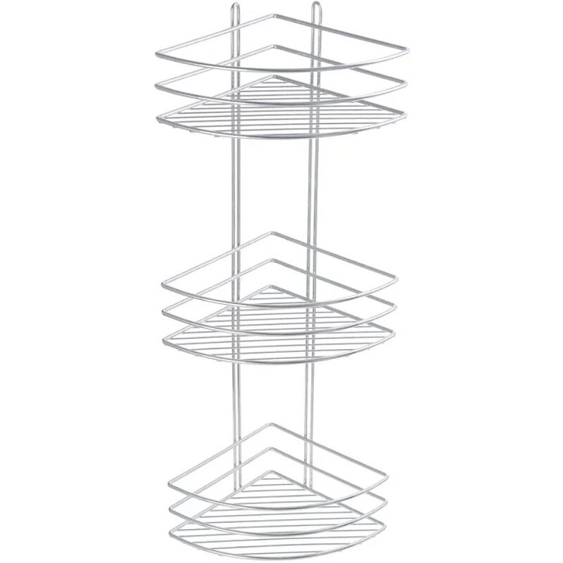 Изображение товара Угловая полка Fixsen три яруса хром сталь чехия FX-710-3