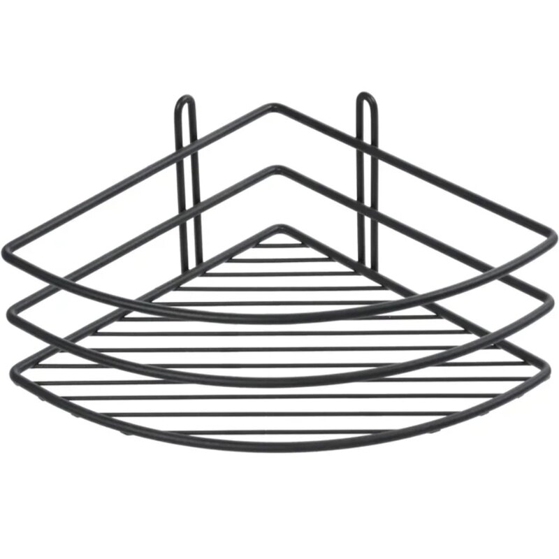 Изображение товара Полка угловая Fixsen, один ярус, черный муар, FX-710B-1