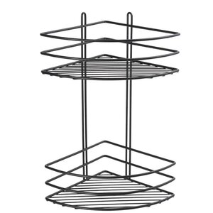 Изображение товара Полка угловая Fixsen двухъярусная черный муар для ванной и кухни