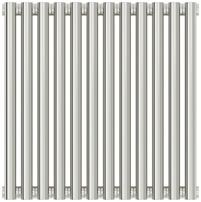 Изображение товара Радиатор стальной трубчатый Сунержа Эстет-00, ширина 55 см, высота 50 см, 12 секций, боковое подключение, хром, 00-0332-5012