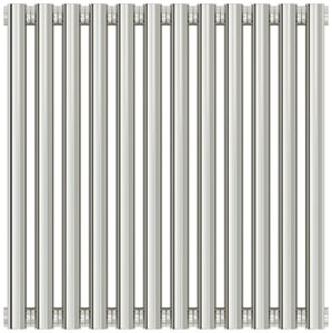 Изображение товара Радиатор стальной трубчатый Сунержа Эстет-00, ширина 55 см, высота 50 см, 12 секций, боковое подключение, хром, 00-0332-5012