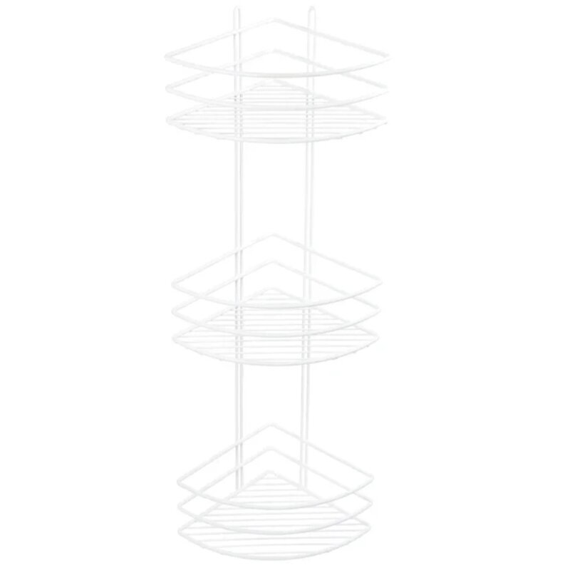 Изображение товара Полка Fixsen FX-710W-3, белый матовый, угловая, стальная