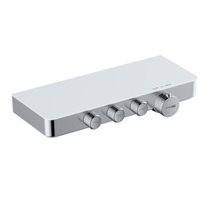 Изображение товара Смеситель для ванны и душа WasserKRAFT Mindel, термостатический, хром/белый, 8599 Thermo