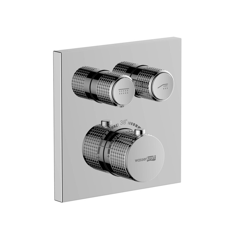 Изображение товара Смеситель WasserKRAFT Dinkel термостатический для ванны и душа хром 5848 Thermo