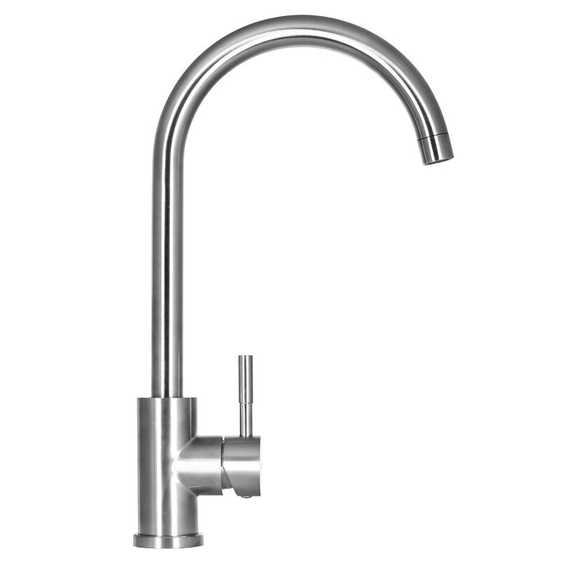 Изображение товара Смеситель для кухни Raiber Graceful RP-012 с поворотным изливом цвет сатин