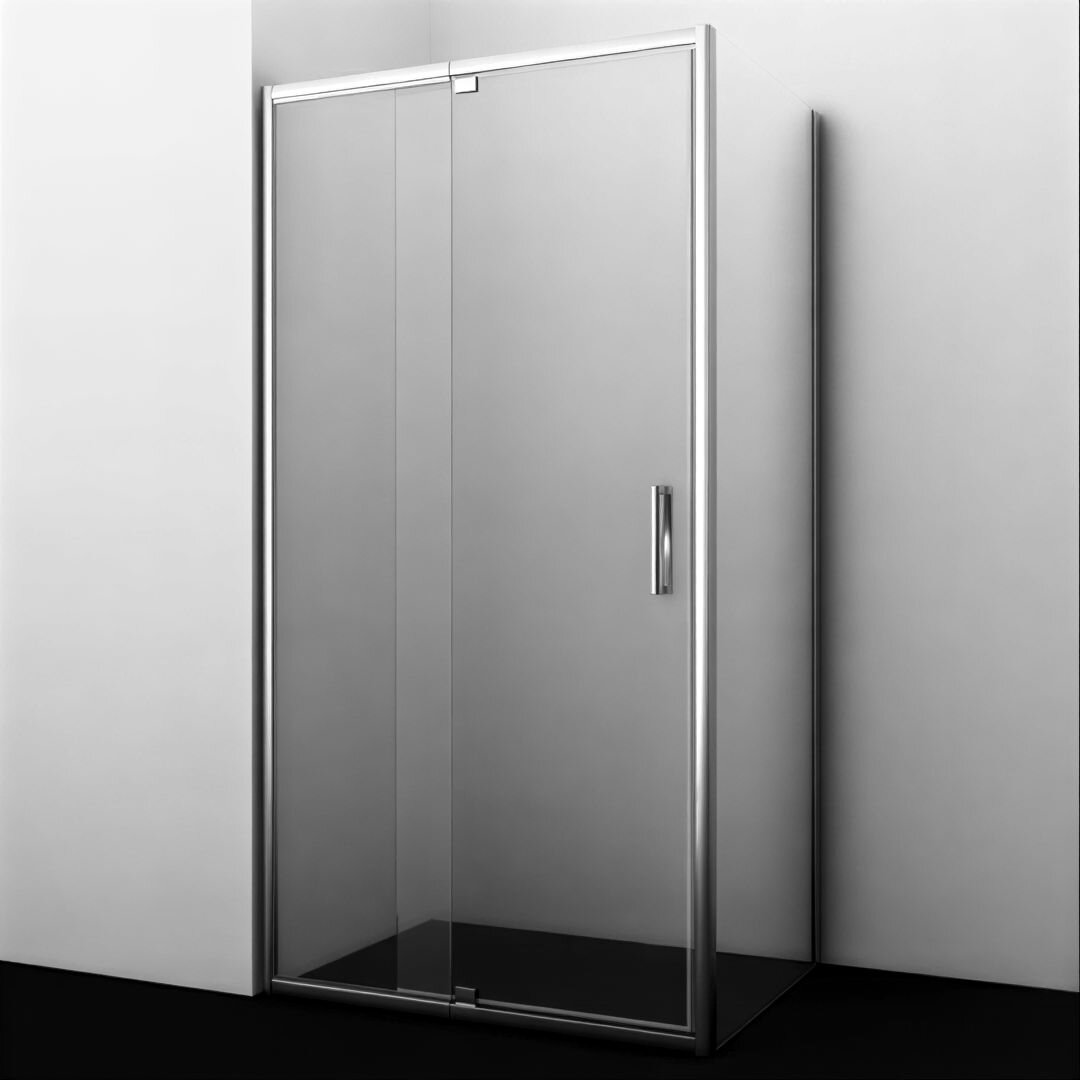 Изображение товара Душевой уголок WasserKRAFT Berkel 48P32, 130 х 80 см, профиль хром, стекла прозрачные