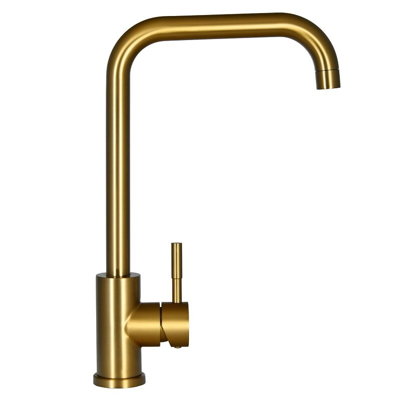 Изображение товара Смеситель Raiber RPG-013 для кухонной мойки с матовым золотом