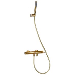 Изображение товара Смеситель Raiber Graceful RPG-003 для ванны с душевым гарнитуром, цвет матовое золото