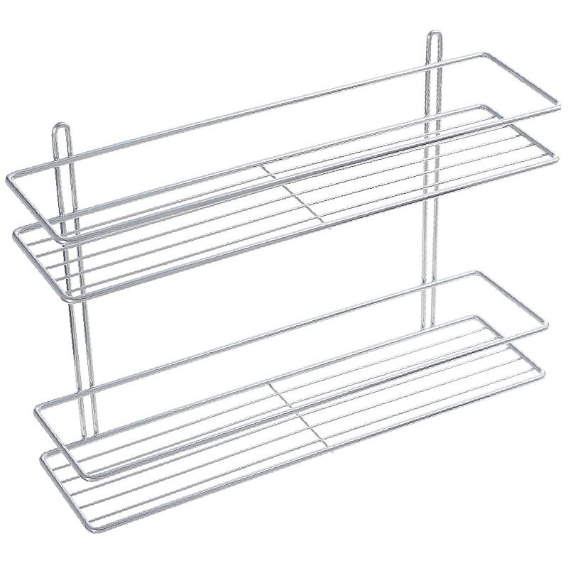 Изображение товара Полка прямоугольная Fixsen 2 яруса хром навесная стальная