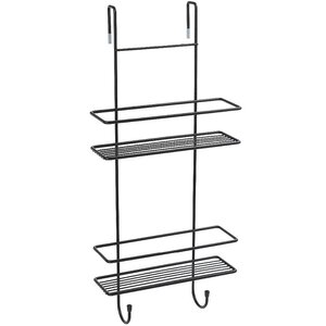 Изображение товара Полка Fixsen для душевой кабины, двухэтажная, черный матовый, FX-740B-2