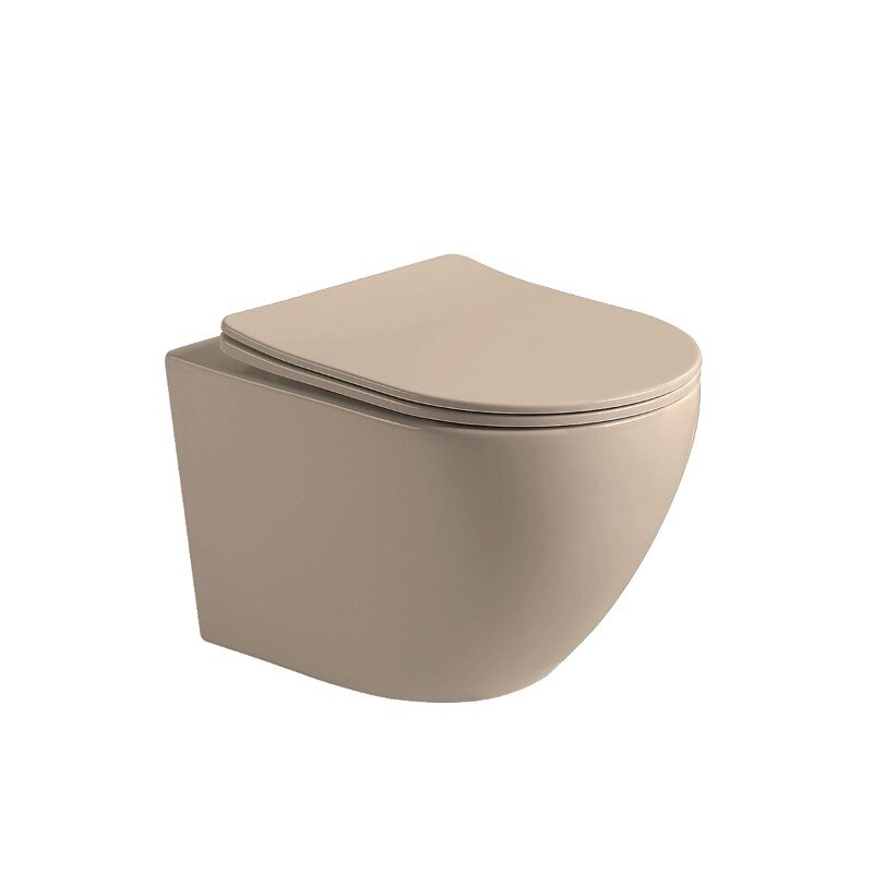 Изображение товара Vincea Globo VT1-14SMC подвесной безободковый унитаз капучино матовый с ультратонким сиденьем