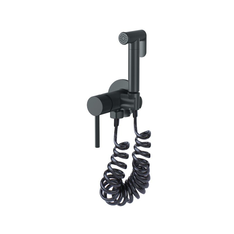 Изображение товара Гигиенический душ Bronze de Luxe Scandi 701/1B со смесителем, черный матовый