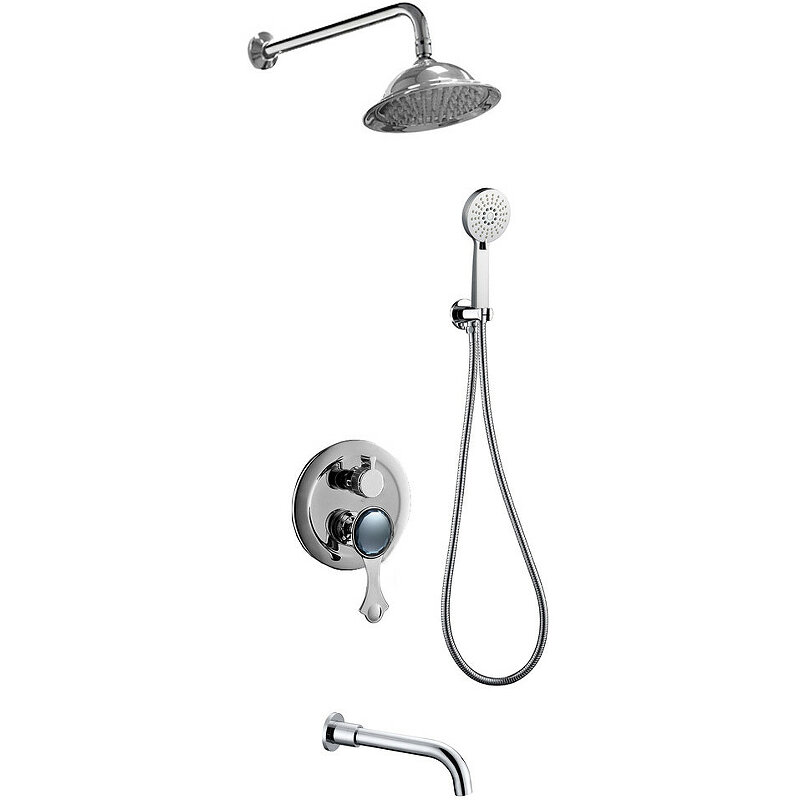 Изображение товара Душевая система Bronze De Luxe Yasmina NT800/B03, цвет хром Изображение товара Душевая система Bronze De Luxe Yasmina NT800/B03, цвет хром